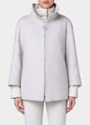 AKRIS PUNTO FELTED WOOL CAR COAT