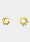 Khiry Tiny Khartoum Embellished Hoop Earrings In Polished 18k Vermeil In Gold