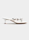 Bottega Veneta Dot 55 Braided Chain Strap Leather Sandals In 2916 String