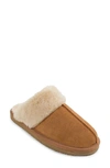 Minnetonka Women's Chesney Faux-shearling Slippers Women's Shoes In Cinnamon