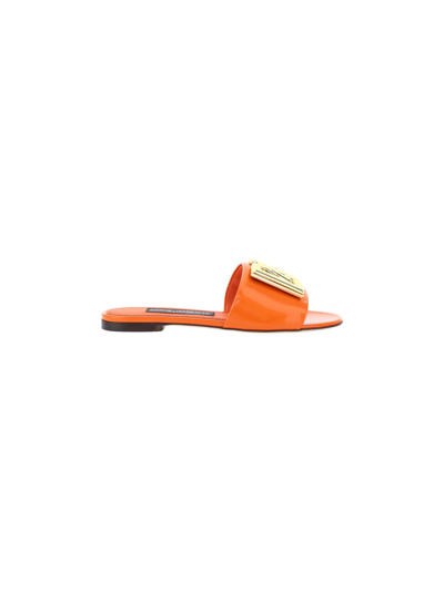 Dolce E Gabbana Women's  Orange Other Materials Sandals