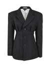 Comme Des Garçons Comme Des Gar Ons Womens Black Other Materials Blazer In Black
