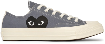 Comme Des Garçons Play Comme Des Garcons Play X Converse Chuck Taylor Low Top Sneakers In Grey