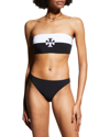 Tory Burch Solid Hipster Bikini Bottoms In Tory Navy
