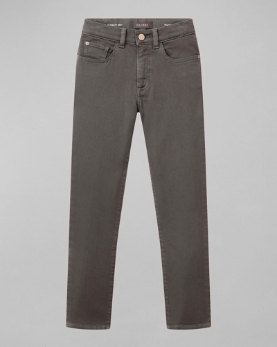Dl Premium Denim Kids' Boy's Brady Slim-fit Jeans In Moss Gray