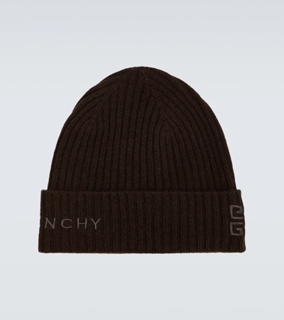 Givenchy Wool And Cashmere Beanie In Brown