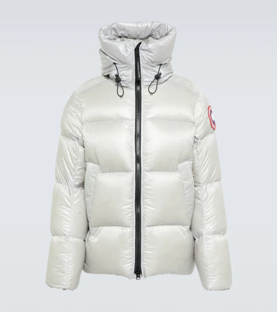 Canada Goose Crofton Packable Puffer Down Jacket In Silver