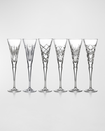 Waterford Crystal Winter Wonders Champagne Flutes, Set Of 6