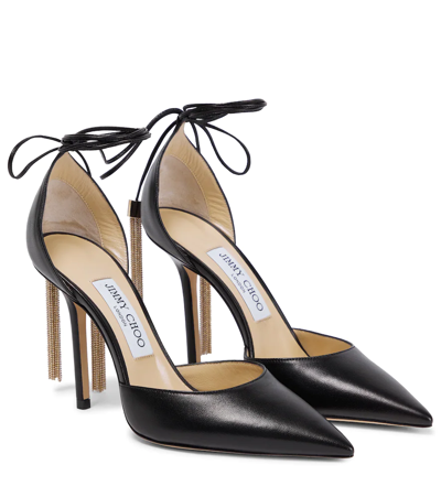 Jimmy Choo Eris 100 Leather Pump In Black