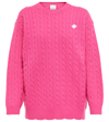 PATOU CABLE-KNIT WOOL SWEATER