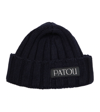 PATOU RIBBED-KNIT WOOL AND CASHMERE BEANIE