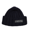 Patou Ribbed-knit Wool And Cashmere Beanie In Navy