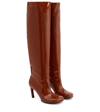 DRIES VAN NOTEN PATENT LEATHER KNEE-HIGH BOOTS