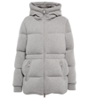 MONCLER DAVAL CASHMERE AND WOOL DOWN JACKET