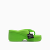 Forbitches Acid Green  Ooh Bunny Flip-flop Sandals In Eva For Bitches Women In Ooh Bunny