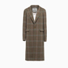 Vivienne Westwood Alien Teddy Coat Woman Brown In Wool In Multi Check