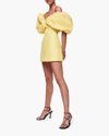 Rachel Gilbert Xavier Off-the-shoulder Puff-sleeve Mini Dress In Yellow