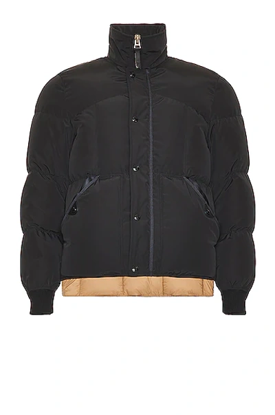Tom Ford Quilted Down Jacket In Black