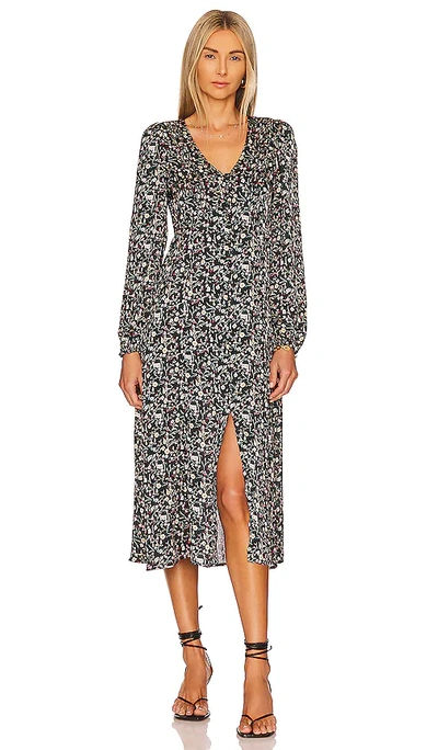 Heartloom Ambrosia Midi Dress In Jet