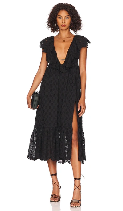 Tularosa James Midi Dress In Black