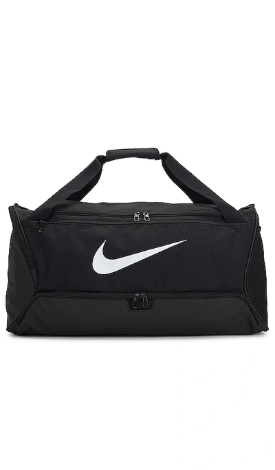 Nike Medium 60l Brasilia 9.5 Training Duffle Bag In Black & White