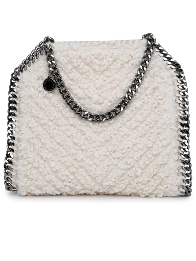 Stella Mccartney Teddy Chain Detailed Tote Bag In Ivory
