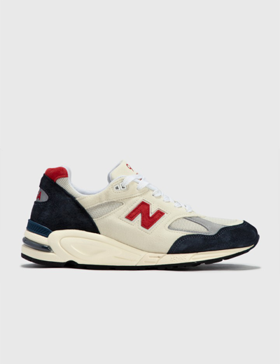 New Balance Teddy Santis 990v2 Suede And Mesh Sneakers In Multicolor