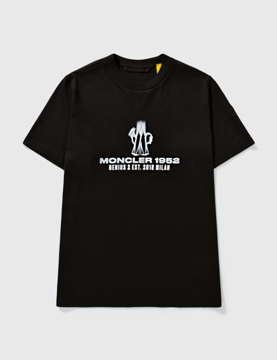 Moncler Genius 2 Moncler 1952 Logo-print Cotton-jersey T-shirt In Black