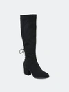 Journee Collection Women's Tru Comfort Foam Wide Calf Leeda Boot In Black