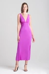 Natori Aphrodite Gown Dress In Magenta Purple