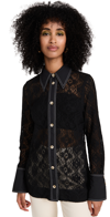 GANNI COTTON LACE SHIRT