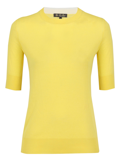 Pre-owned Loro Piana T-shirts And Top In Yellow