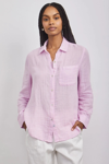 Rails Ellis Long Sleeve Gauze Shirt In Pale Lilac