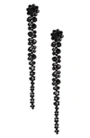 Simone Rocha Pendant Drop Earrings In Jet