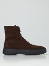 Tod's Combat Boots In Brown