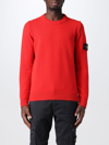 Stone Island Red Wool Blend Sweater In Red