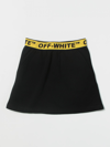 OFF-WHITE SKIRT OFF-WHITE KIDS COLOR BLACK,D38968002