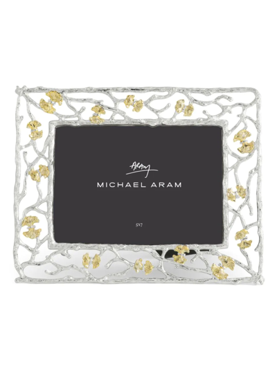 Michael Aram Butterfly Ginkgo Luxe Picture Frame In Nickeltone/goldplate