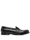 Valentino Aristopunk Studded Penny Loafer In Black