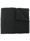 N•peal Ribbed-knit Cashmere Scarf In Blue