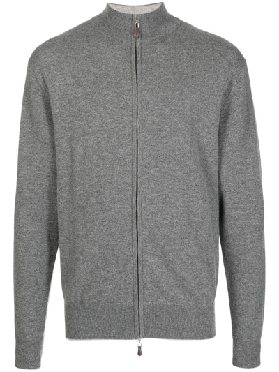 N•peal Organic-cashmere Jumper In Grey