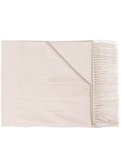 N•peal Woven Cashmere Shawl In White