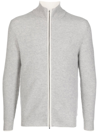 N•peal Ribbed-knit Jumper In Grey