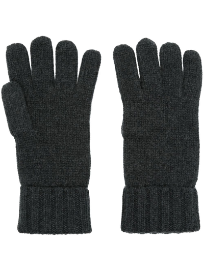N•peal Chunky-knit -cashmere Gloves In Grey