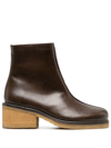 LEMAIRE LEATHER ANKLE BOOTS