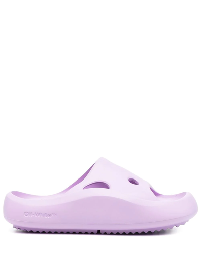 Off-white Meteor Chunky Slides In Purple