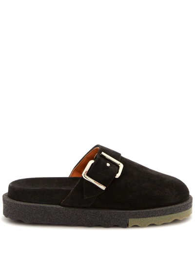 OFF-WHITE SPONGESOLE SUEDE SLIPPERS