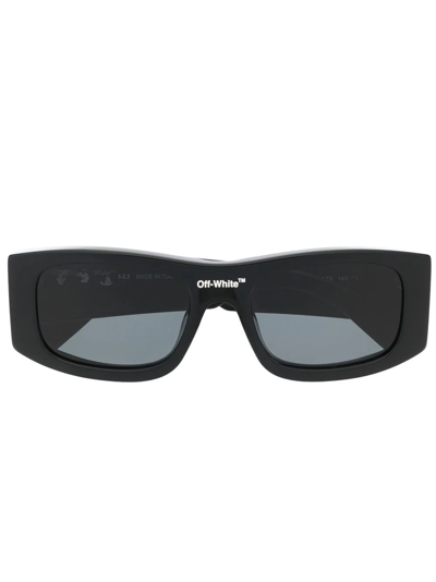 Off-white Lucio Rectangular-frame Sunglasses In Grau