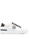Philipp Plein Hexagon Lo - Top Sneakers In White