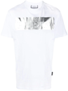 PHILIPP PLEIN METALLIC-DETAIL LOGO T-SHIRT